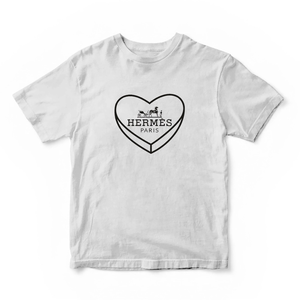 White Boujee Horse and Carriage Cotton Aesthetic T-Shirt - Picture 2 of 4